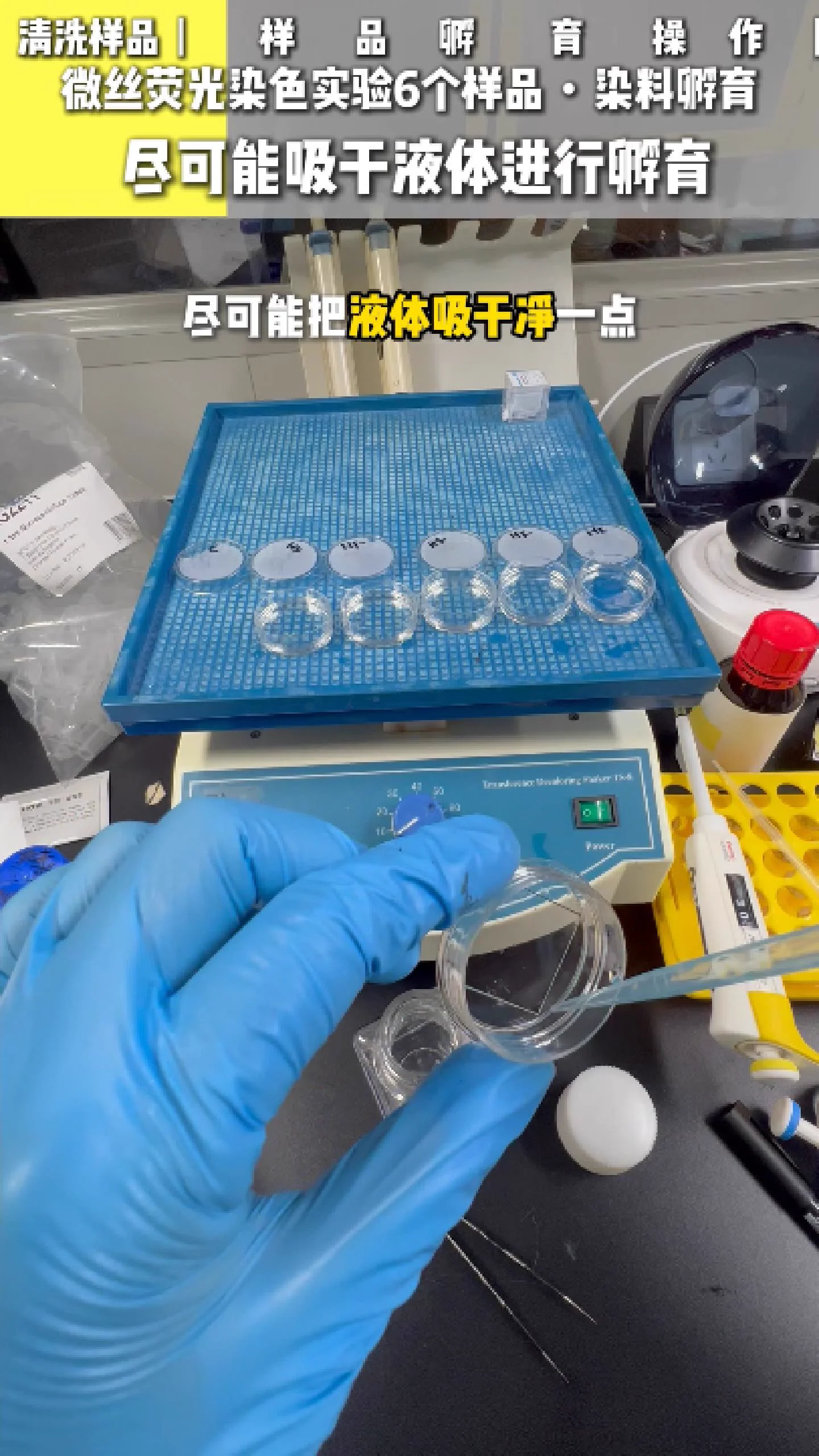 滴染料操作